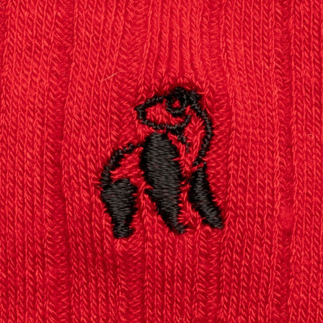 Classic Red Bamboo Socks (Comfort Cuff) Socks Swole Panda