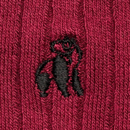 Deep Burgundy Bamboo Socks Socks Swole Panda