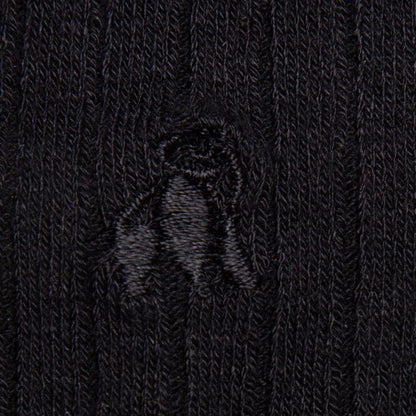 Jet Black Bamboo Socks (Comfort Cuff) Socks Swole Panda
