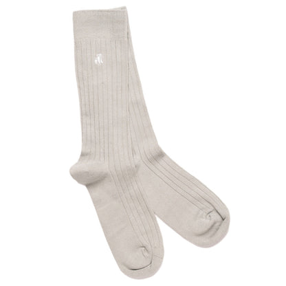 Light Grey Bamboo Socks Socks Swole Panda