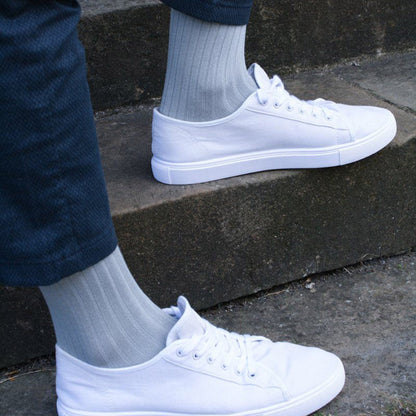 Light Grey Bamboo Socks Socks Swole Panda