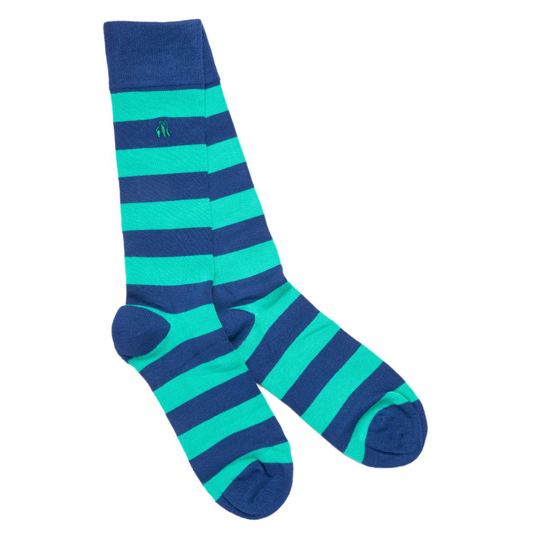 Lime Green Striped Bamboo Socks Socks Swole Panda UK 4-7 (US 5-7.5 / EU 37-40)