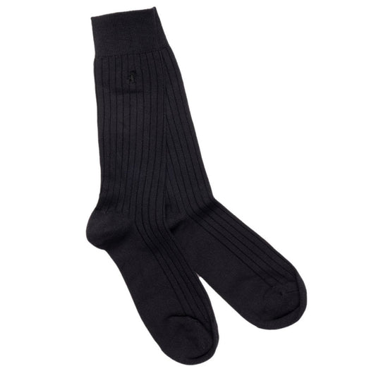 Navy Bamboo Socks Socks Swole Panda UK 4-7 (US 5-7.5 / EU 37-40)