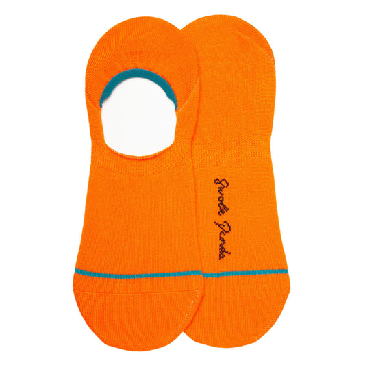 Neon Orange "No-Show" Bamboo Socks Socks Swole Panda UK 4-7 (US 5-7.5 / EU 37-40)
