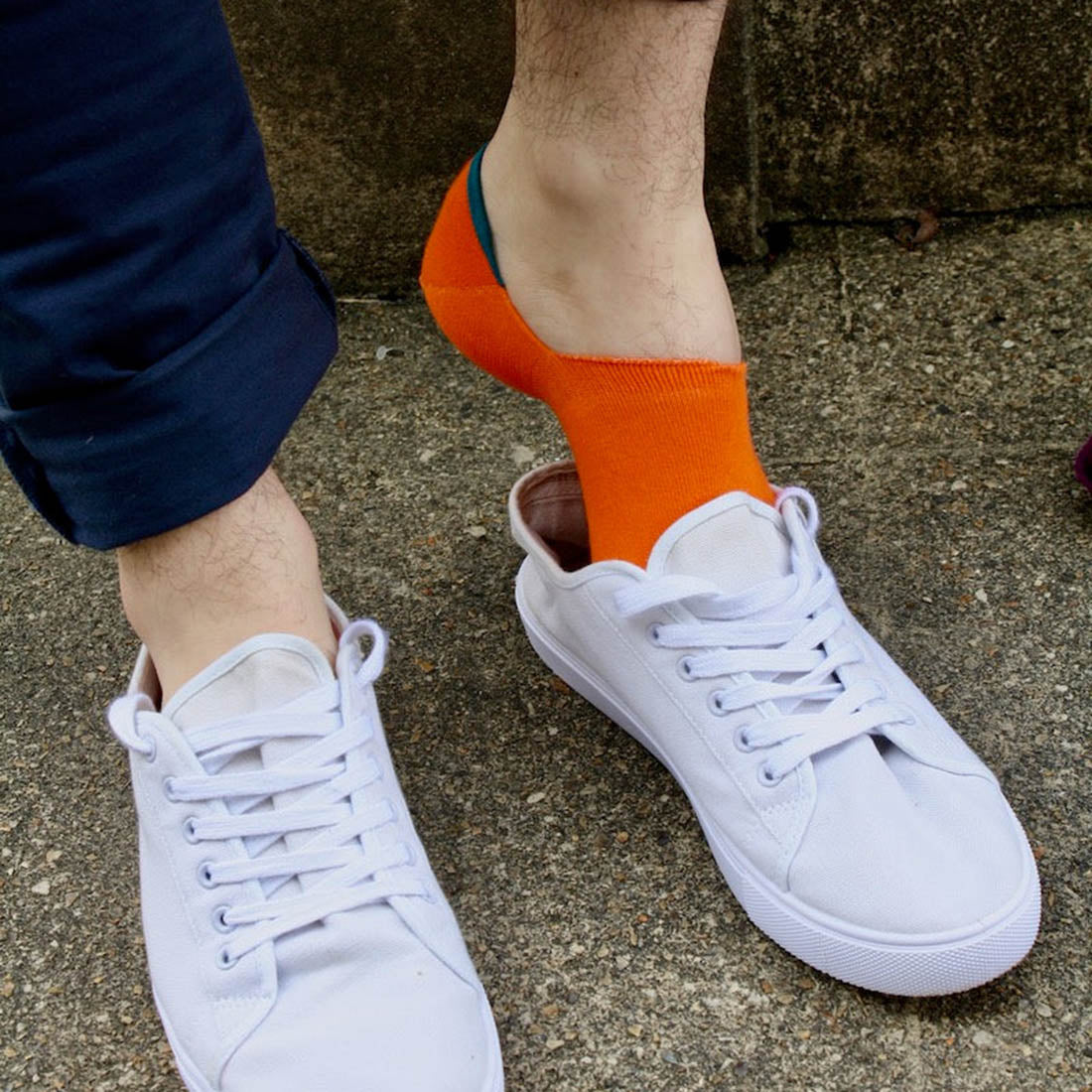 Neon Orange "No-Show" Bamboo Socks Socks Swole Panda