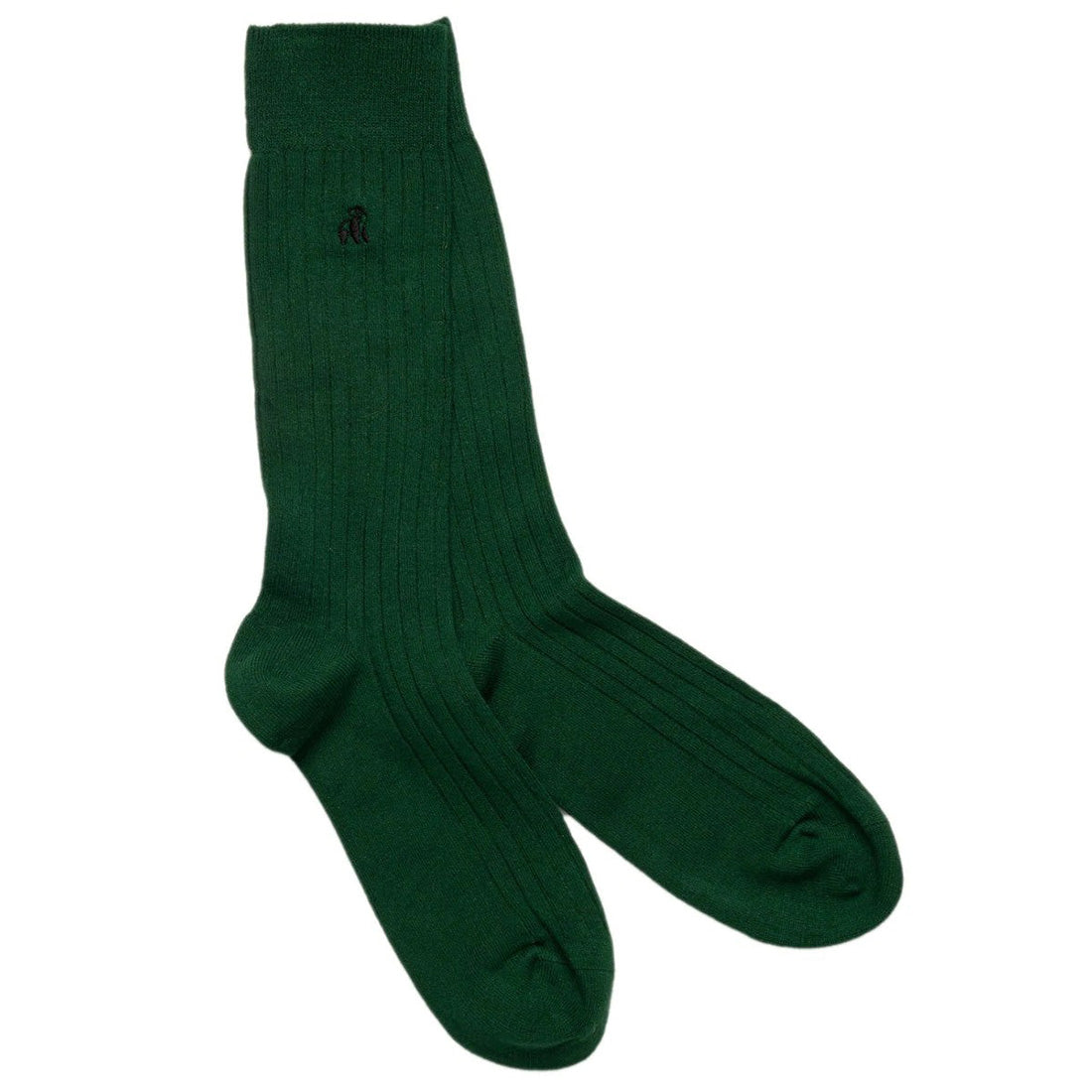 Racing Green Bamboo Socks (Comfort Cuff) Socks Swole Panda