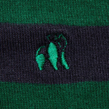 Racing Green Striped Bamboo Socks Socks Swole Panda