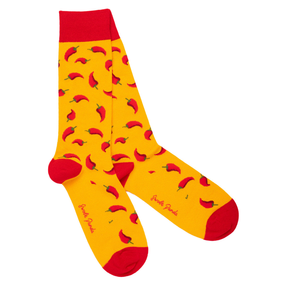 Red Chilli Pepper Bamboo Socks Socks Swole Panda UK 4-7 (US 5-7.5 / EU 37-40)