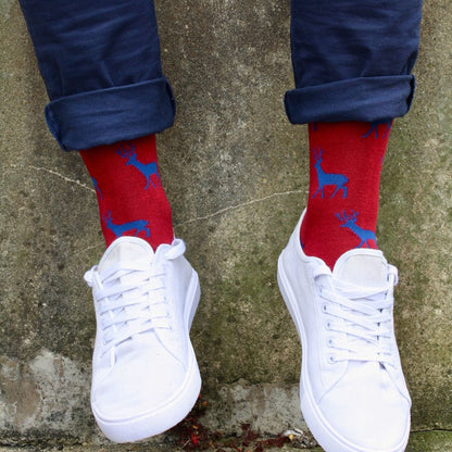 Red Stag Bamboo Socks Socks Swole Panda