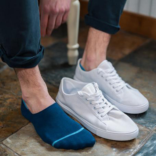 Royal Blue "No-Show" Bamboo Socks Socks Swole Panda