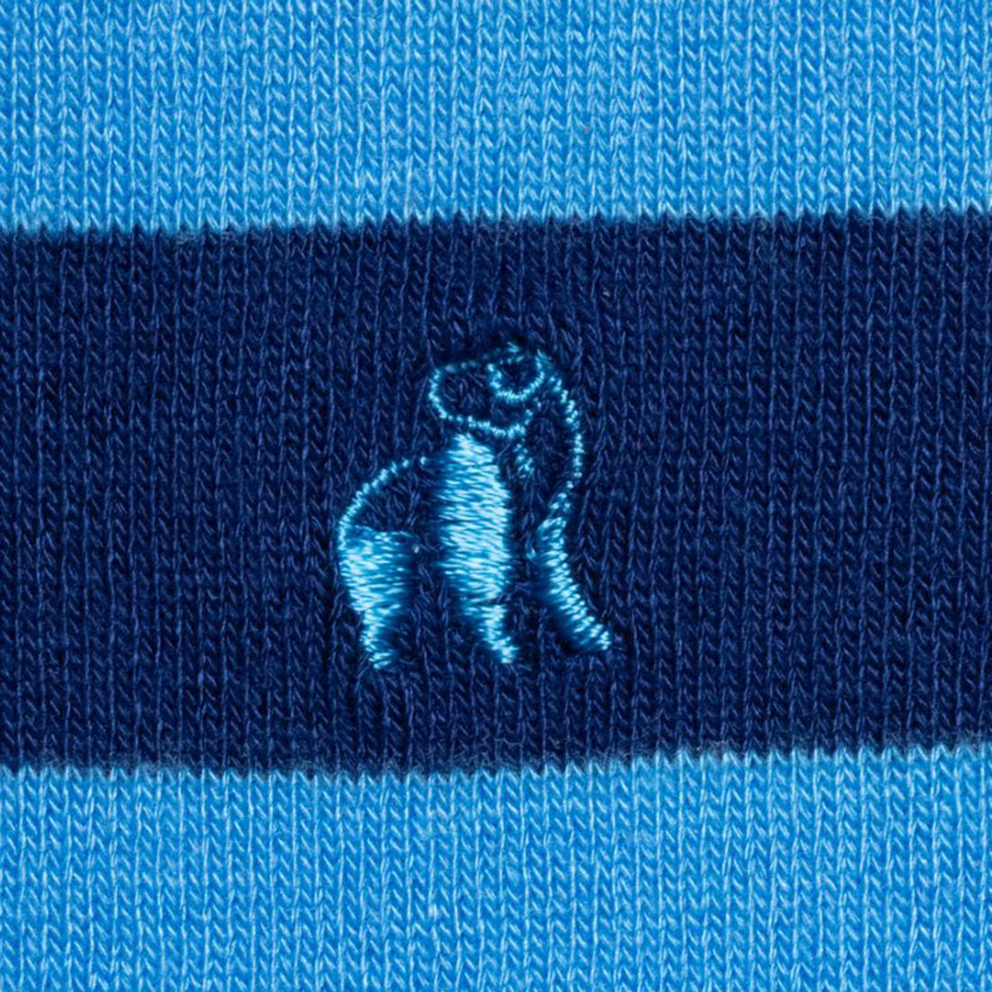 Sky Blue Striped Bamboo Socks Socks Swole Panda