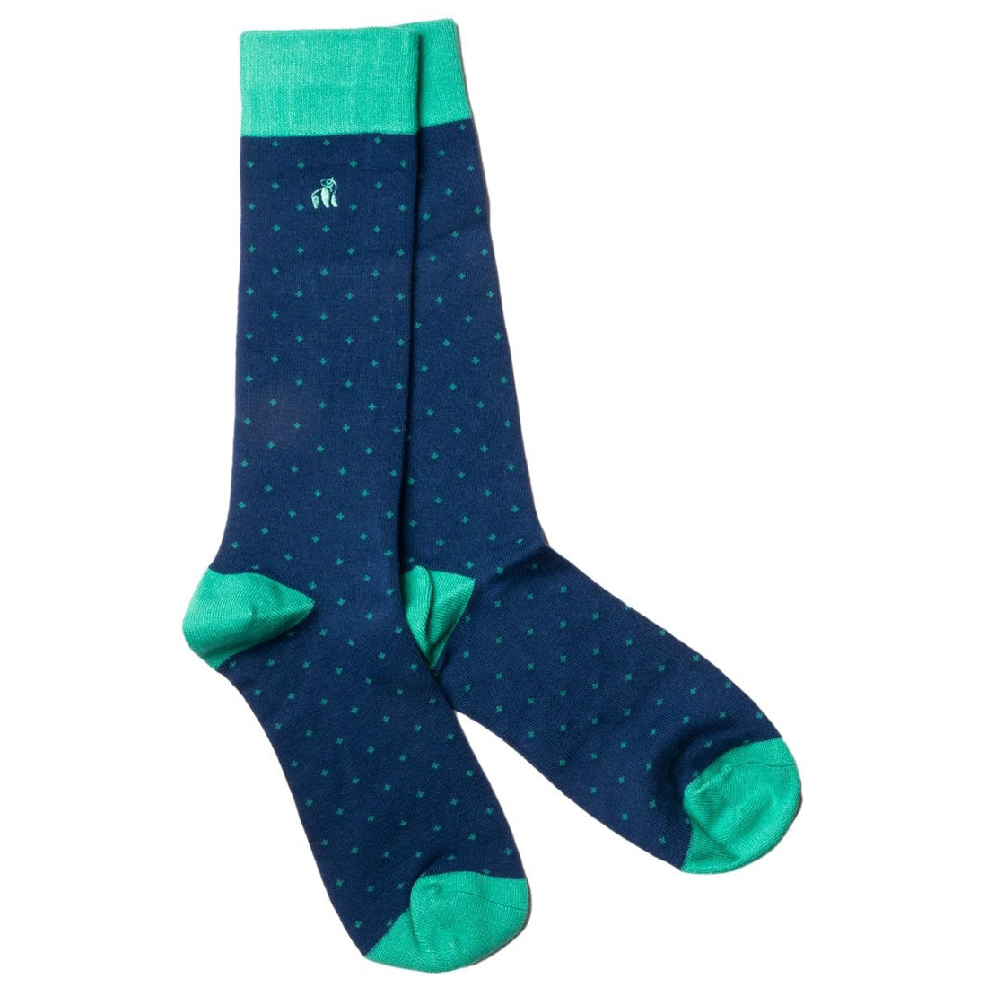 Spotted Green Bamboo Socks Socks Swole Panda
