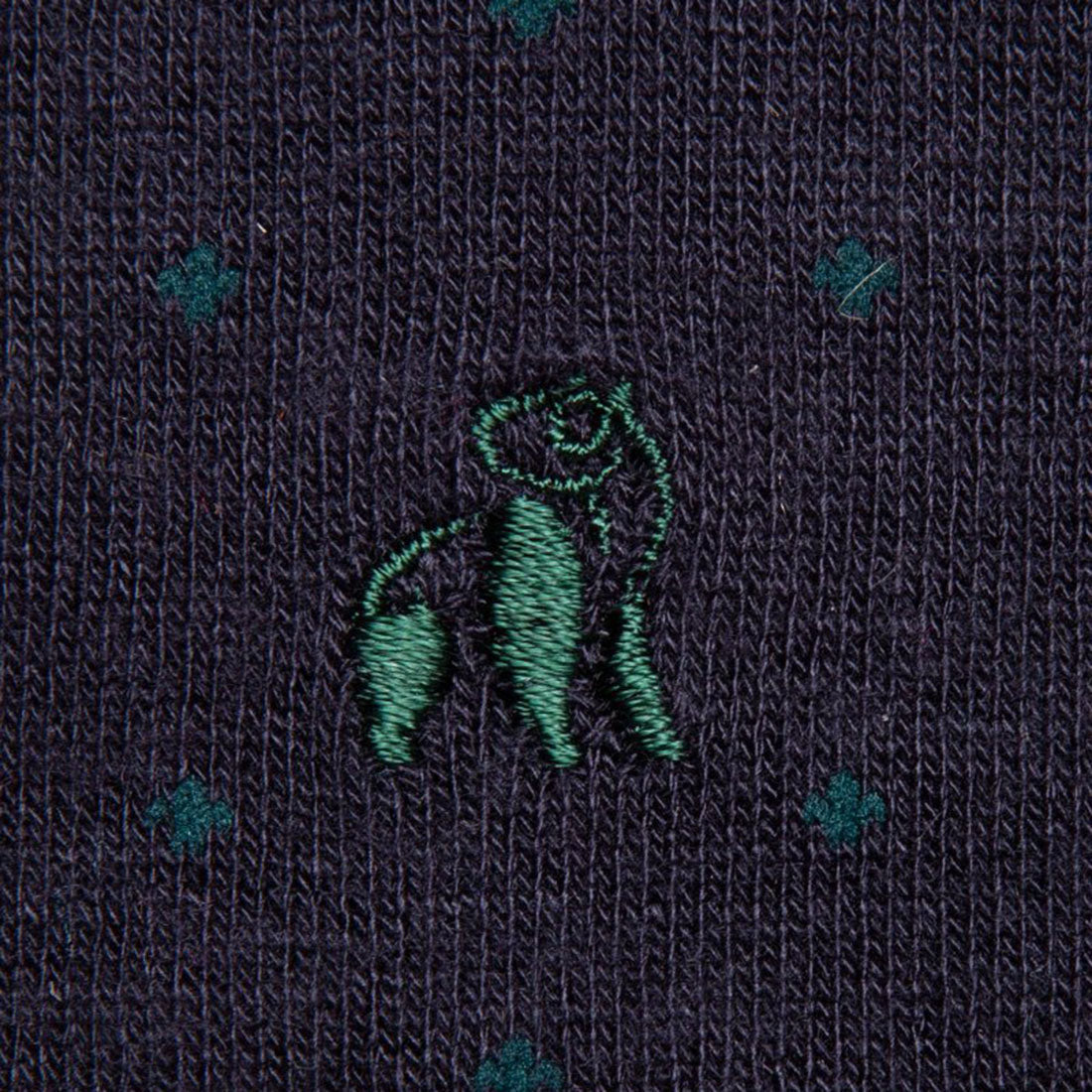 Spotted Navy Bamboo Socks (Comfort Cuff) Socks Swole Panda