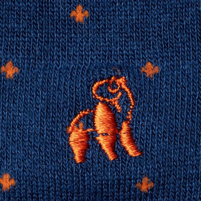 Spotted Orange Bamboo Socks Socks Swole Panda