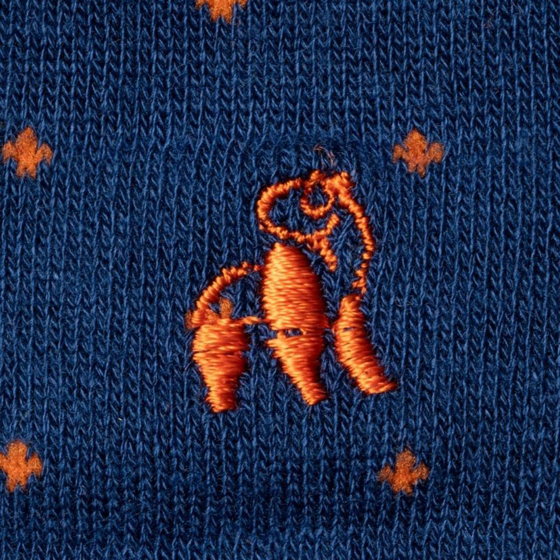 Spotted Orange Bamboo Socks (Comfort Cuff) Socks Swole Panda