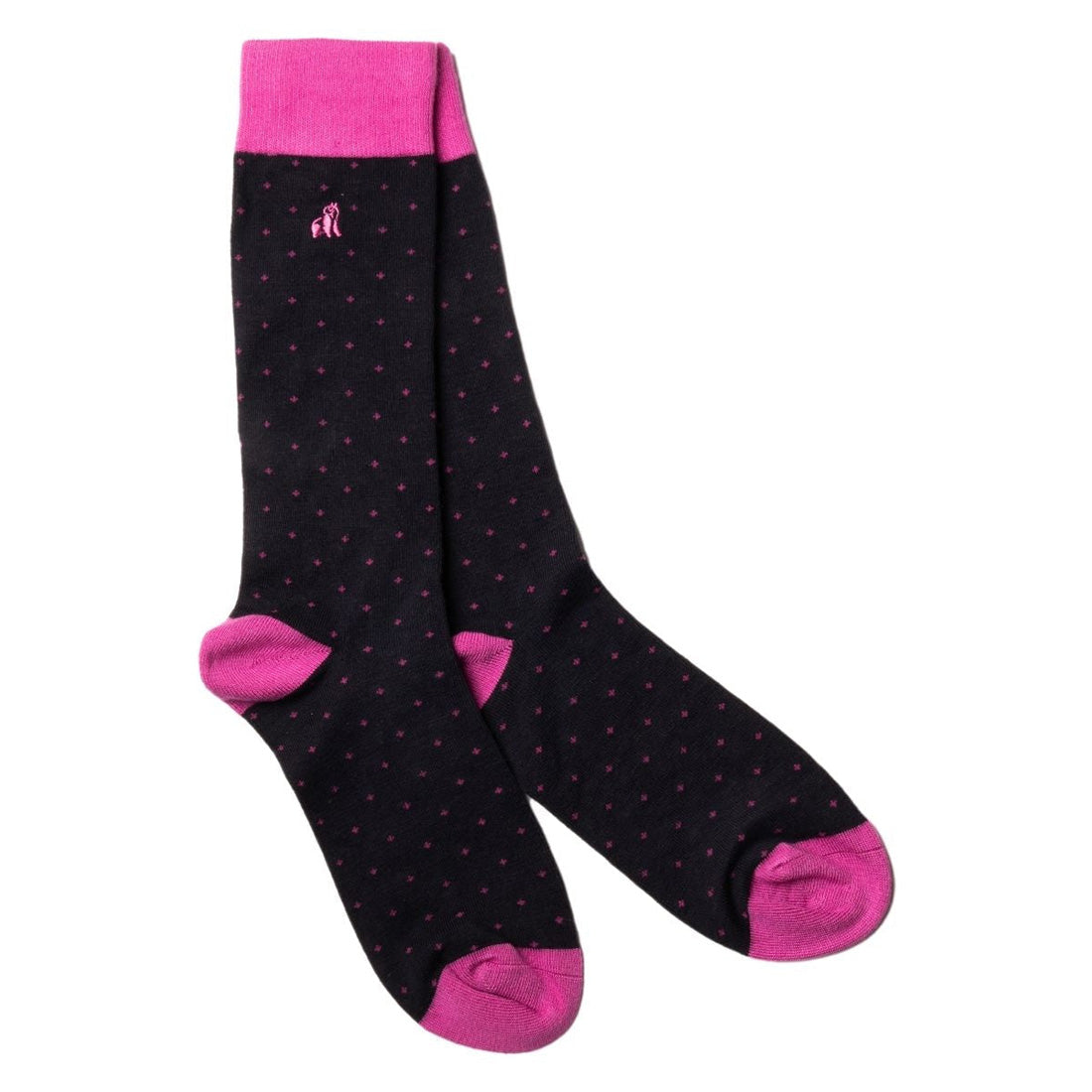 Spotted Pink Bamboo Socks Socks Swole Panda UK 4-7 (US 5-7.5 / EU 37-40)