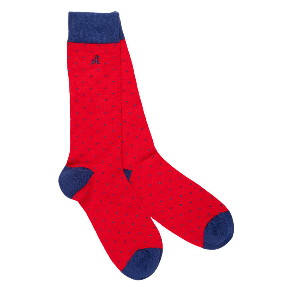 Spotted Red Bamboo Socks Socks Swole Panda
