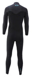 Sola Mens H2O Chest Zip 4/3mm Fullsuit Wetsuit Black/Melange - Bob Gnarly Surf