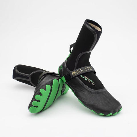 Solite 3mm Custom Pro 2.0 Boots Green/Black - Bob Gnarly Surf
