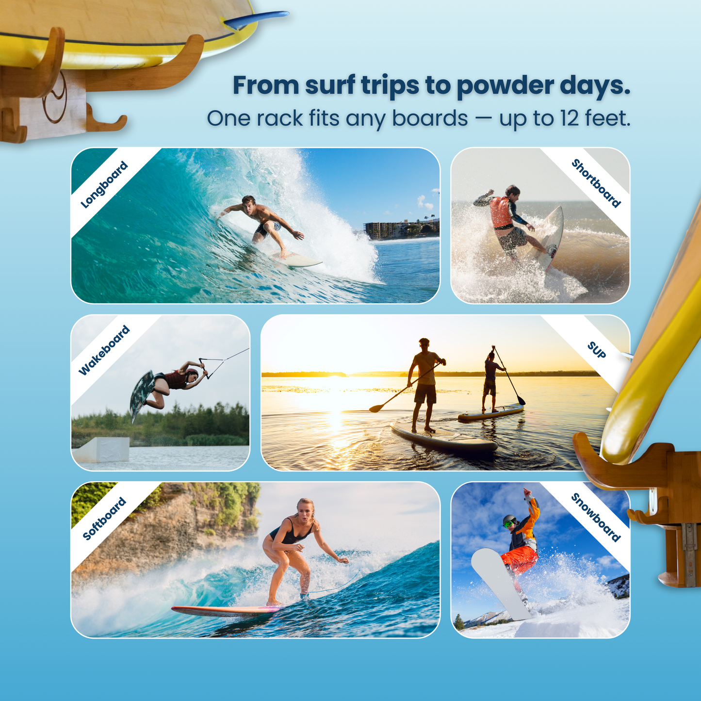 Living in sunshine - the Solo rack surfboard stand Vissla