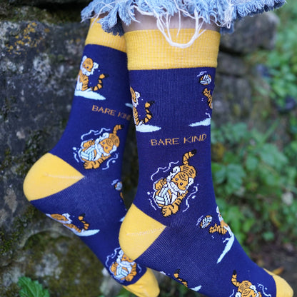 Save the Sport Tiger Bamboo Socks Socks Bare Kind