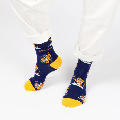 Save the Sport Tiger Bamboo Socks Socks Bare Kind