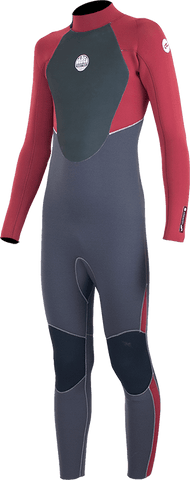 Alder Stealth Junior 5/4/3mm Back Zip Red Wetsuit