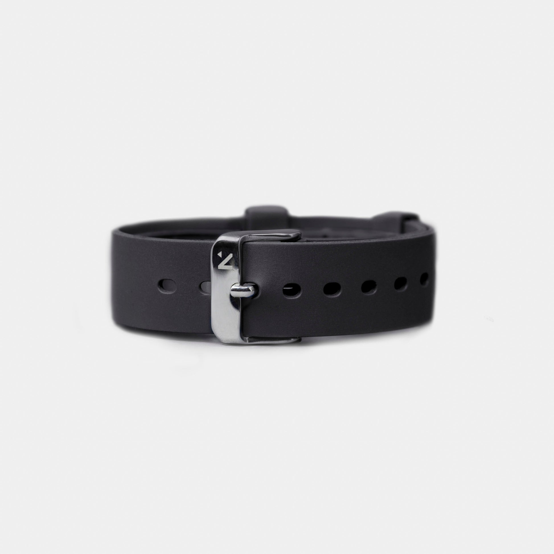 Natural Rubber Watch Strap (18mm) | Pitch Black Watch Strap Rotate North
