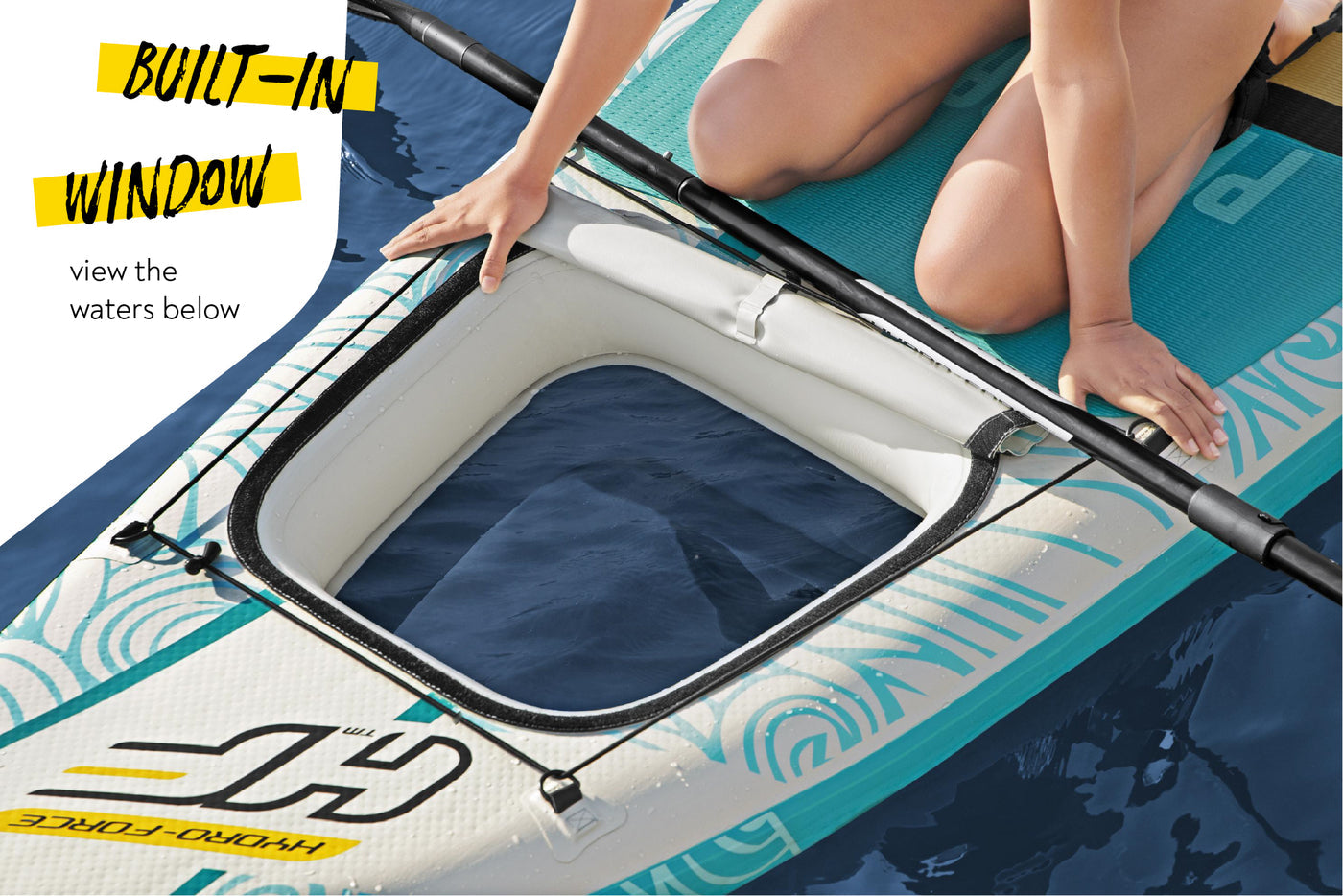 Hydro-Force 11ft 2in Inflatable Paddle Board SUP Panorama Set