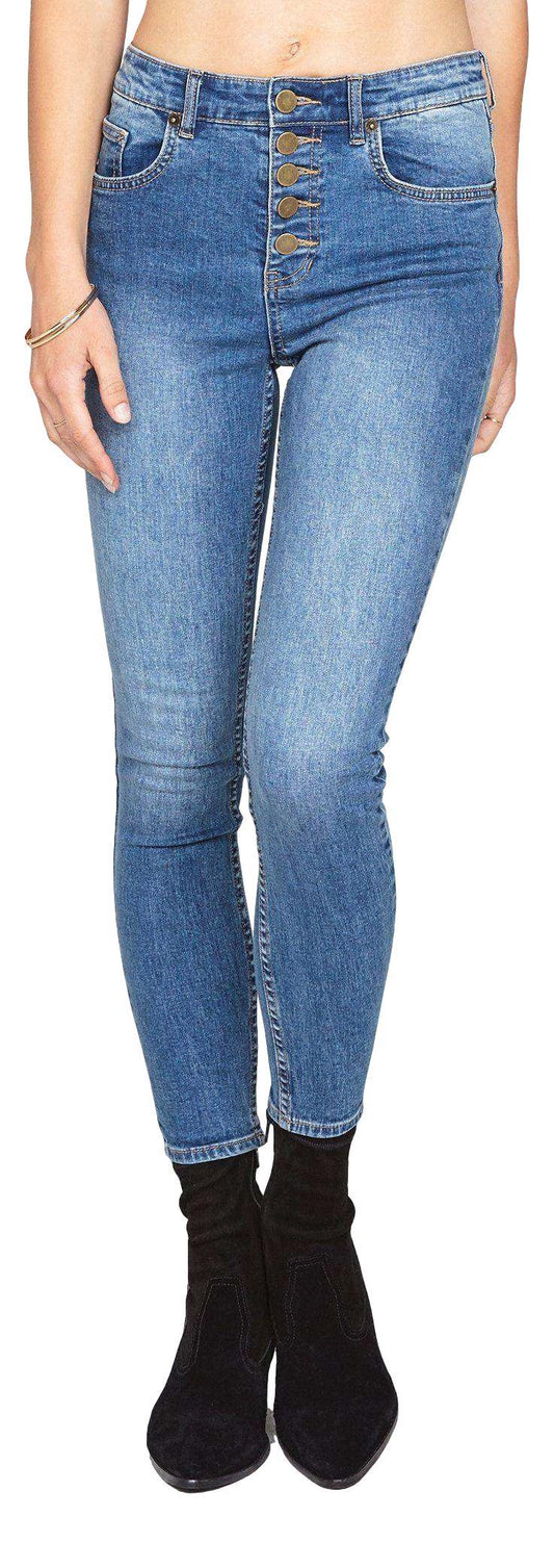 Amuse society Sure thing denim pant ladies trousers Amuse Indigo 26