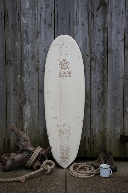 Crush Surfboards Creepie Tiki Cruiser Longboard Skateboard