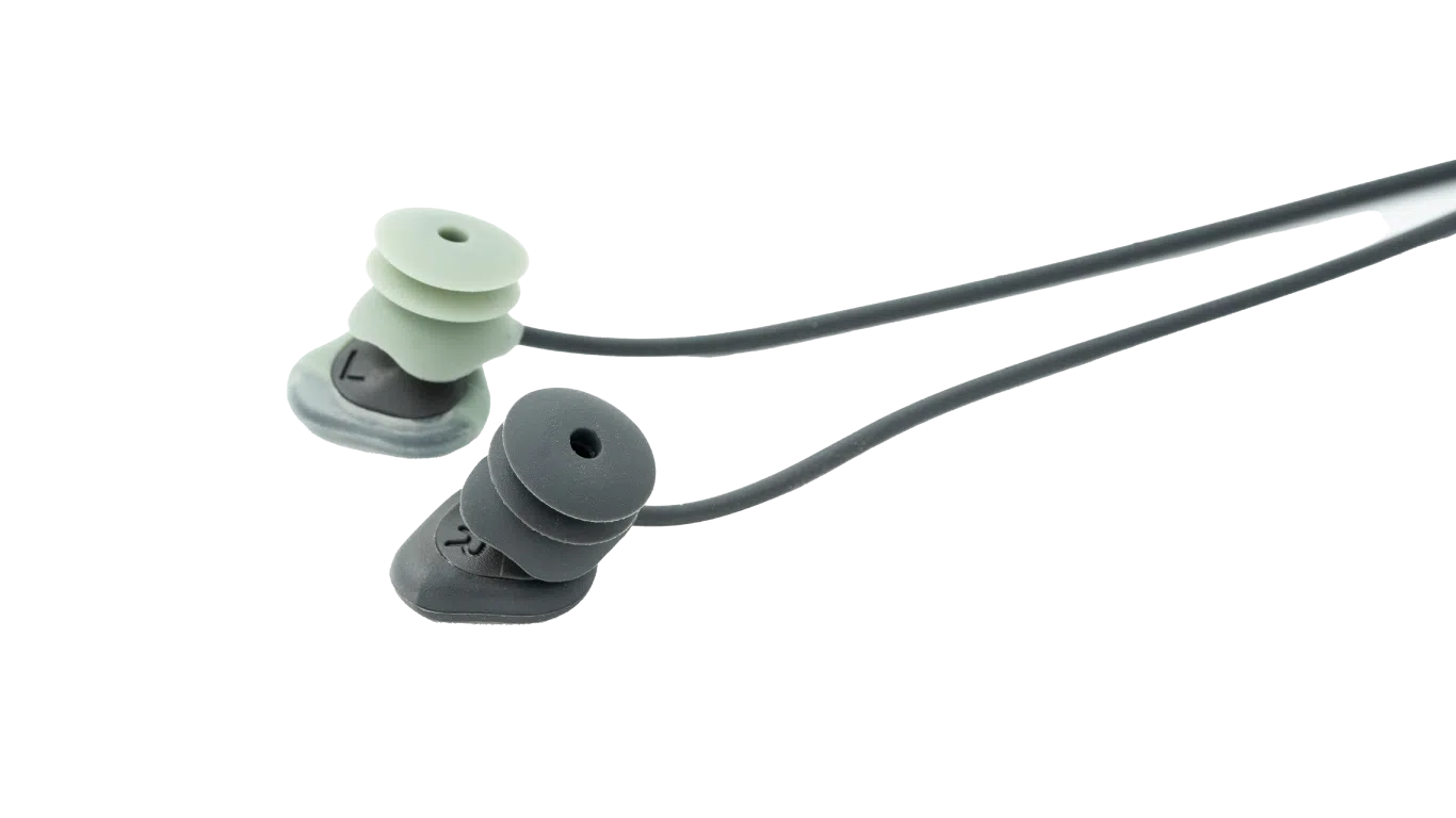 SurfEars 4.0 Earplugs Surfers Ear Protection Kit Black Sage Colour Ear Plugs SurfEars