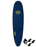 Surfworx Banshee Mini Mal Soft Surfboard 7ft 6 Midnight Blue - Bob Gnarly Surf
