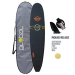 Surfworx Ribeye Black Longboard Soft Surfboard 9ft 0 Starter Package