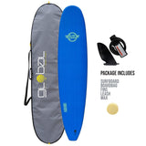 Surfworx Ribeye Blue Longboard Soft Surfboard 9ft 0 Starter Package