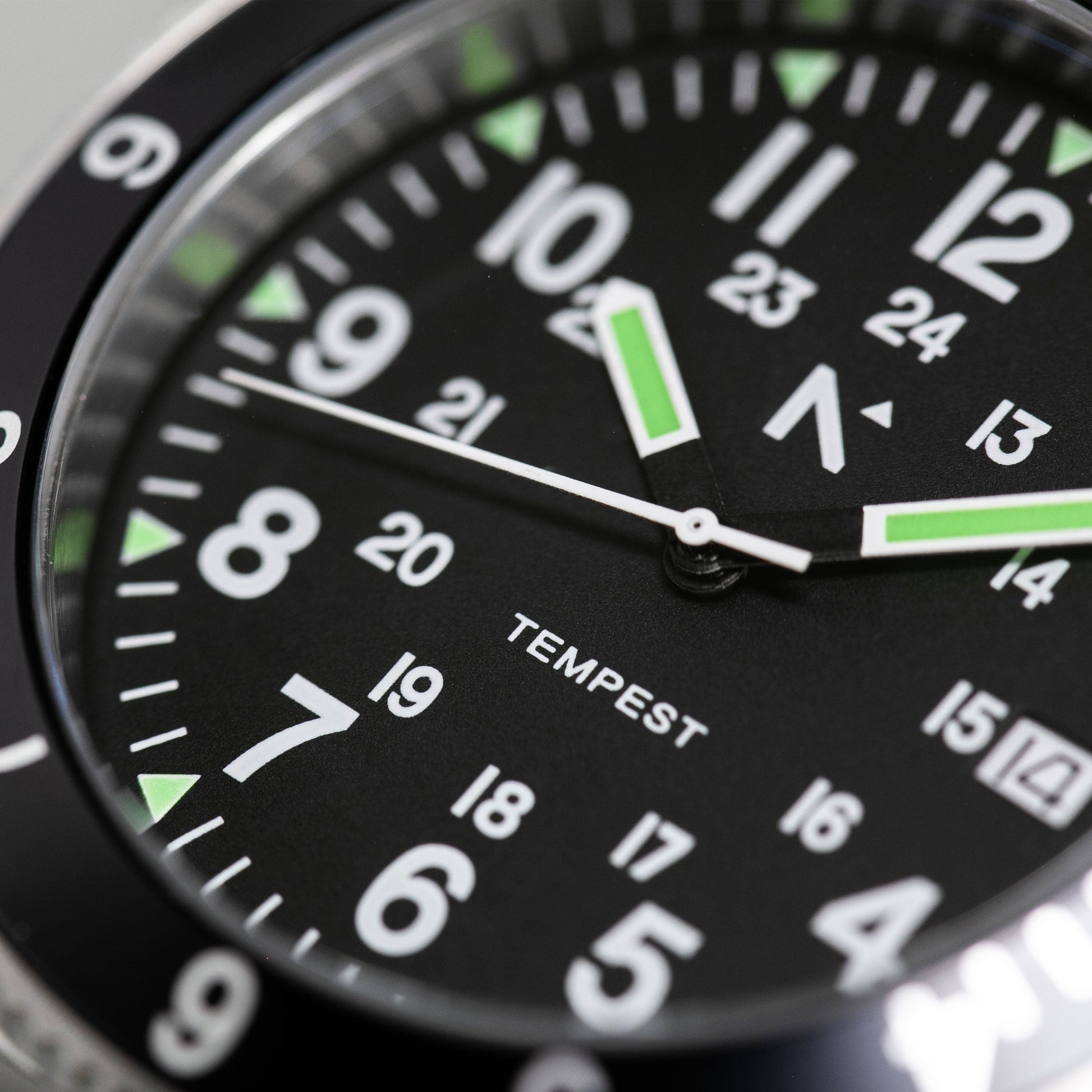 'Tempest' Quartz Navigator Watch (40mm) | Seal Black Watches Rotate North