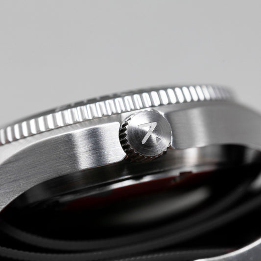 'Tempest' Automatic Navigator Watch (40mm) | Seal Black Watches Rotate North