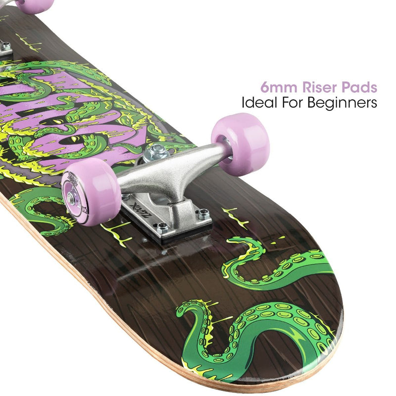 Xootz Doublekick Street Skateboard - Tentacle 31"