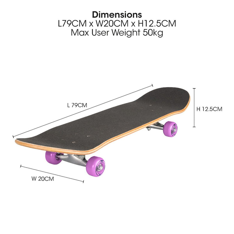 Xootz Doublekick Street Skateboard - Tentacle 31"