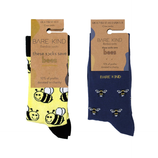 The Bee 2 Pack Bamboo Sock Set Socks Bare Kind