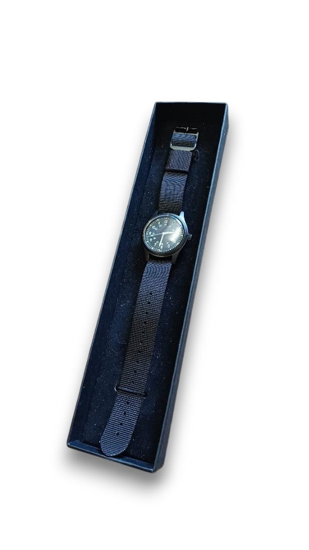 'Terrain Black' Cat.4 Field Watch (38mm) | Limited Edition watch Rotate North