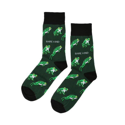Save the Tree Frog Bamboo Socks Socks Bare Kind