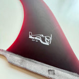 True Ames Greenough 4-A Single Fin Red - Bob Gnarly Surf