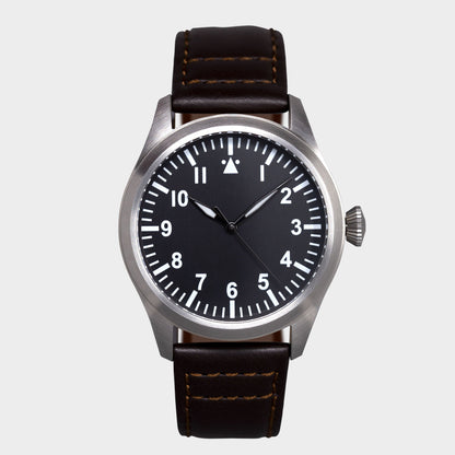 'Turbulence' Cat.1 Aviator's Watch (46mm) | Rook Black Watches Rotate North