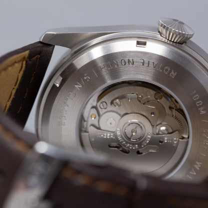 'Turbulence' Cat.2 Aviator's Watch (46mm) | Pullman Brown Watches Rotate North