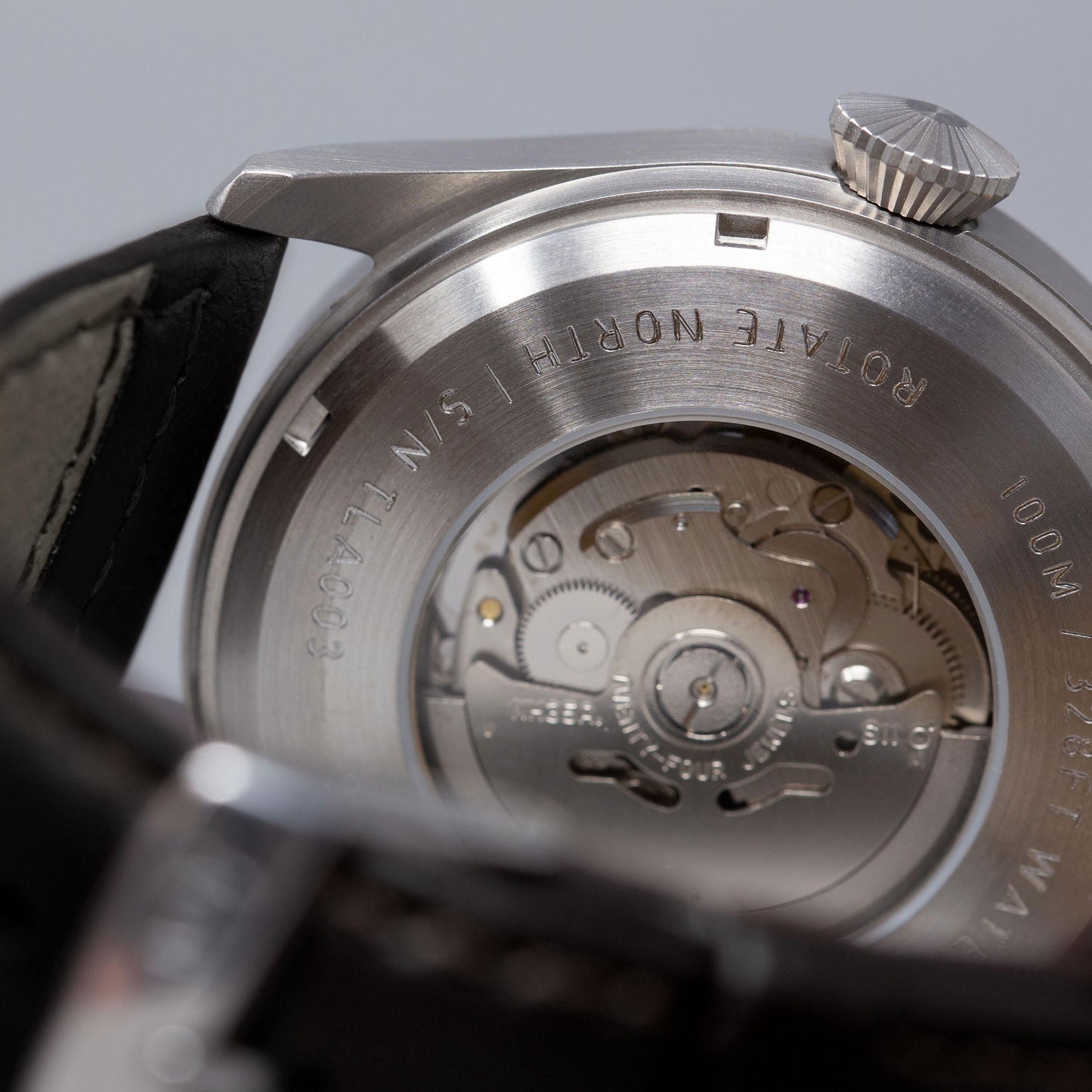 'Turbulence' Cat.2 Aviator's Watch (46mm) | Rook Black Watches Rotate North