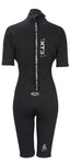 TWF XT3 Ladies 3mm Shortie Wetsuit Black - Bob Gnarly Surf