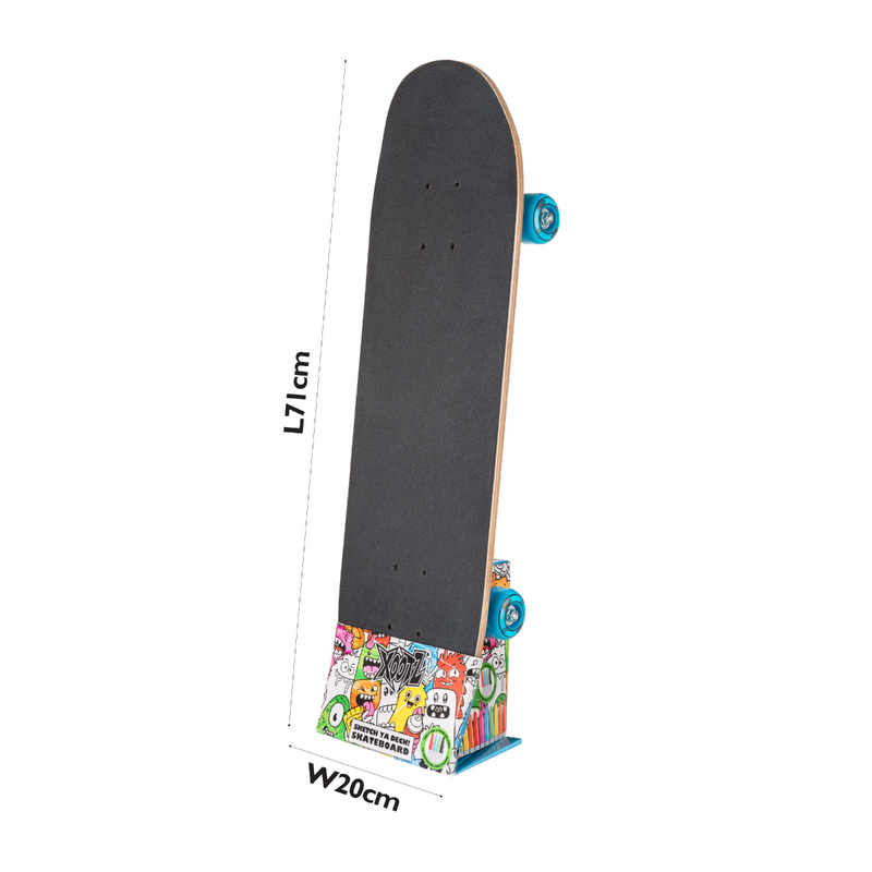 Xootz Doublekick Street Skateboard - Sketch Ya Deck 28" Skateboards Xootz