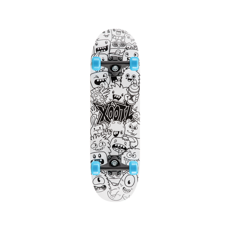 Xootz Doublekick Street Skateboard - Sketch Ya Deck 28" Skateboards Xootz