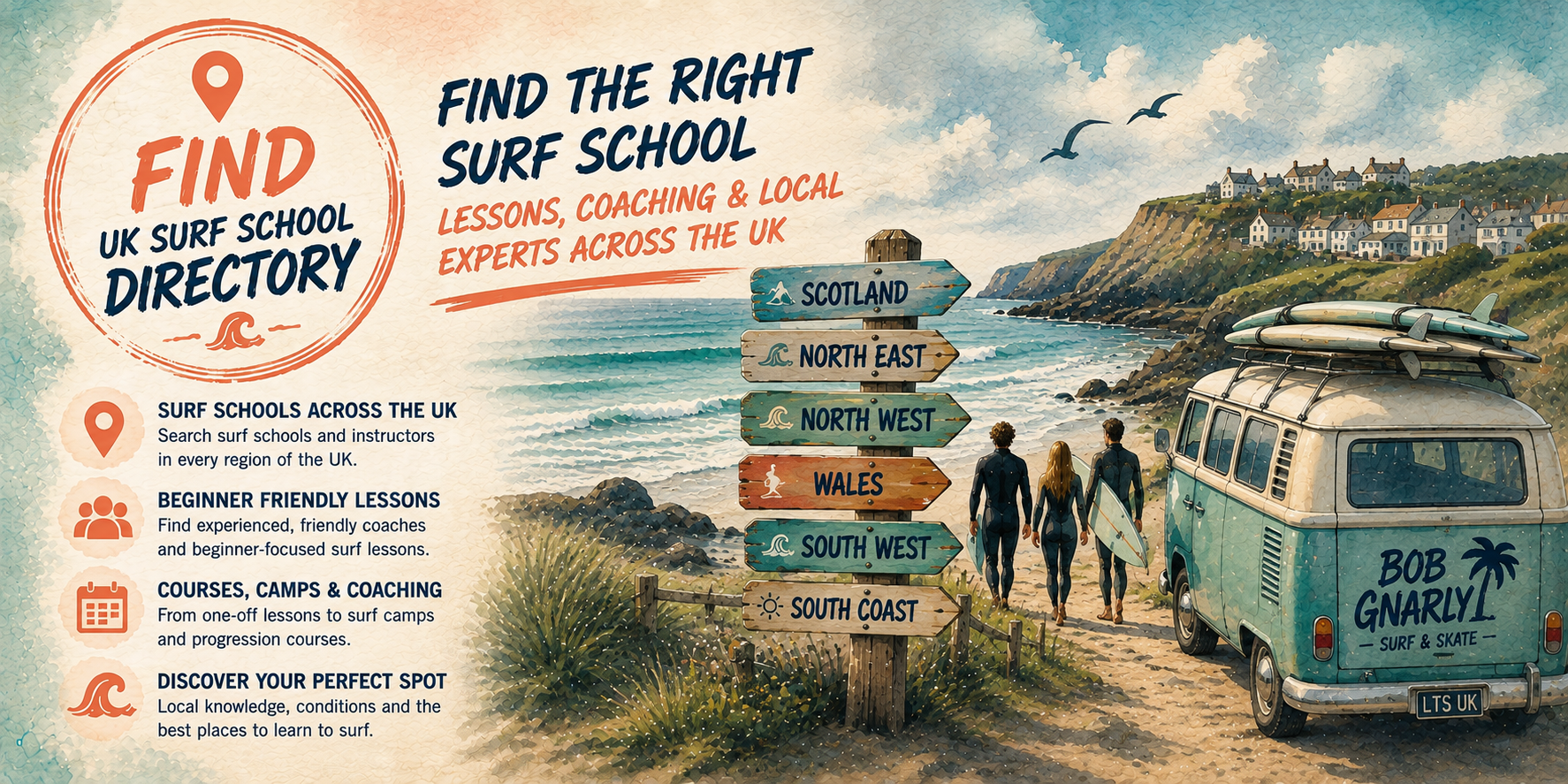 Bob Gnarly UK Surf School Directory